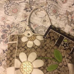 Coach bag and wallet